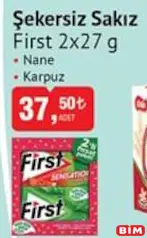 FİRST ŞEKERSİZ SAKIZ